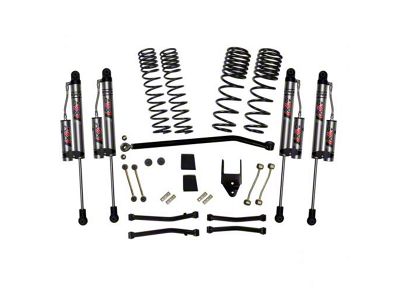 SkyJacker 4.50-Inch Dual Rate Long Travel Suspension Lift Kit with ADX 2.0 Remote Reservoir Shocks (21-24 Jeep Wrangler JL Rubicon 4xe)