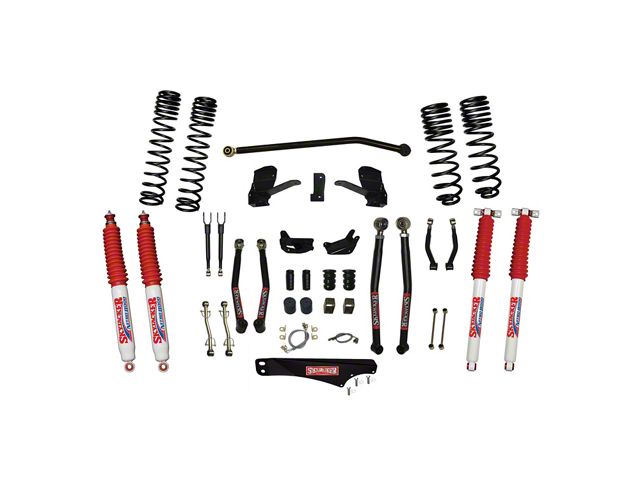 SkyJacker 6-Inch Dual Rate Long Travel Suspension Lift Kit with Nitro Shocks (07-18 Jeep Wrangler JK 4-Door)