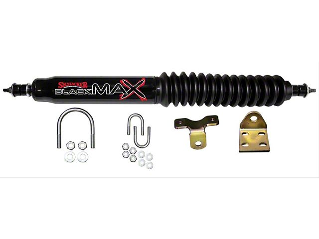 SkyJacker Black MAX Single Steering Stabilizer (76-86 Jeep CJ5 & CJ7)