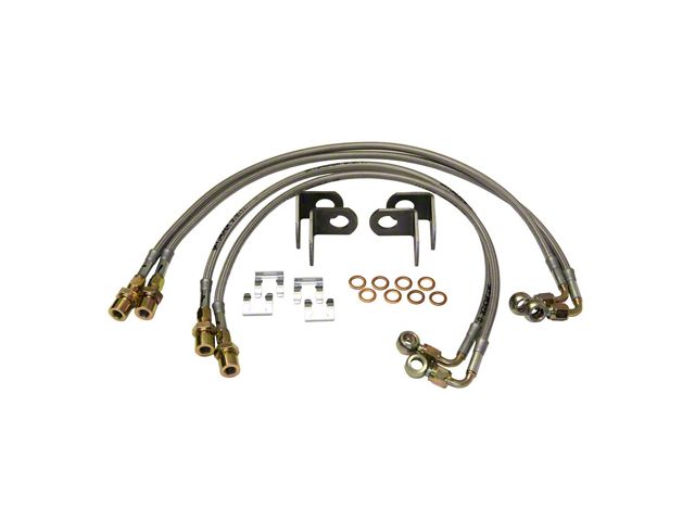 SkyJacker Stainless Steel Brake Line Set (07-18 Jeep Wrangler JK)