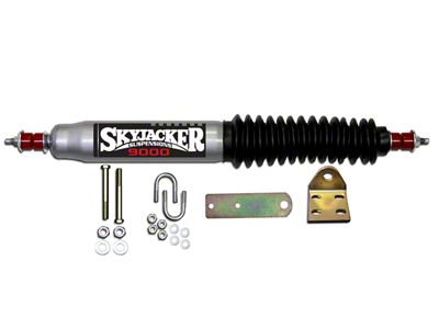 SkyJacker Silver 9000 Single Steering Stabilizer Kit (87-95 Jeep Wrangler YJ)