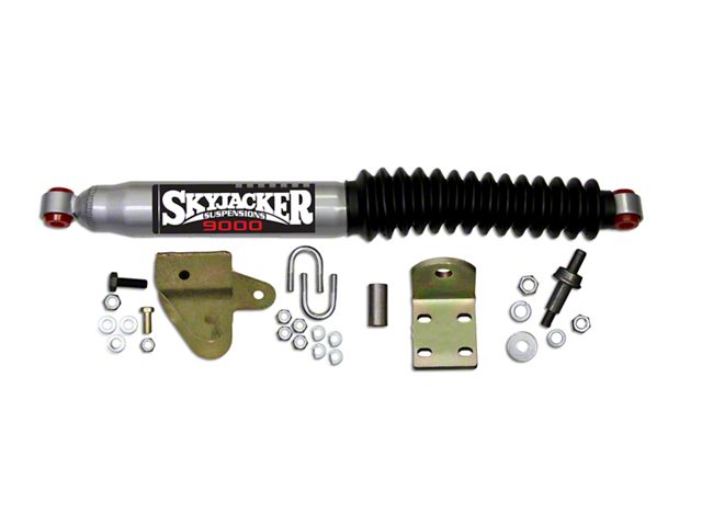 SkyJacker Silver 9000 Single Steering Stabilizer Kit for Adjustable Track Bar and Stabilizer Assembly (97-06 Jeep Wrangler TJ)