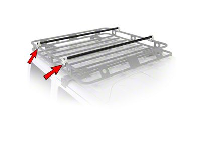 Smittybilt Defender Roof Rack Crossbar Bracket Kit