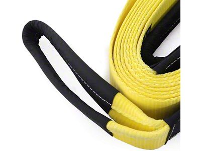 Smittybilt 4-Inch x 20-Foot Recovery Tow Strap; 40,000 lb.