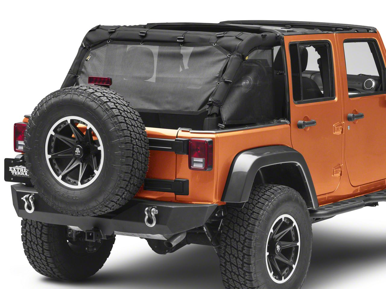 Smittybilt Jeep Wrangler Cloak Mesh Sides and Rear 95501 (07-18 Jeep  Wrangler JK 4-Door) - Free Shipping