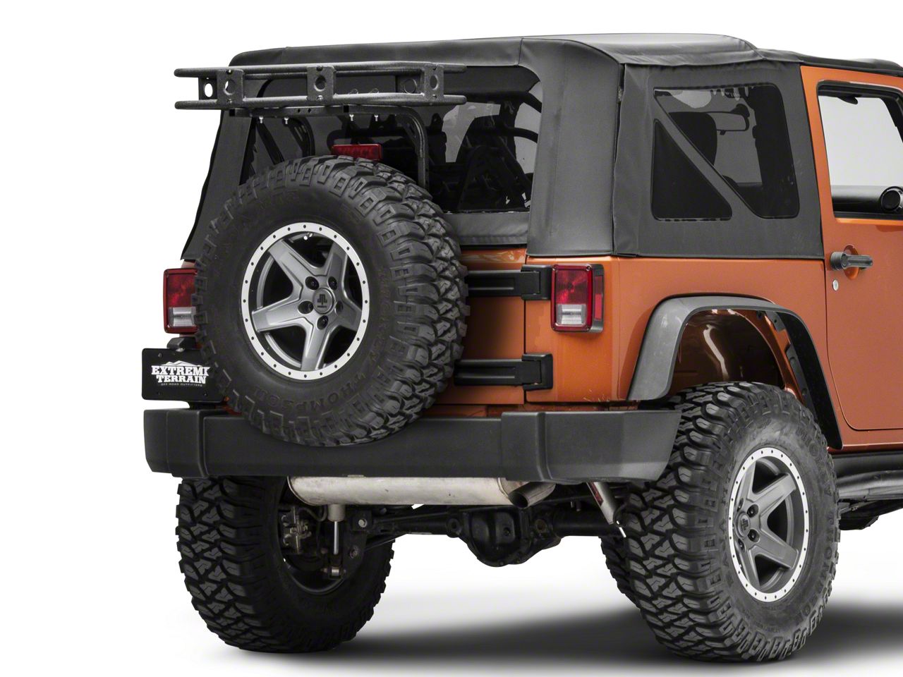 Smittybilt Jeep Wrangler Defender Rack Tailgate Basket 76718 (07-18 Jeep  Wrangler JK)