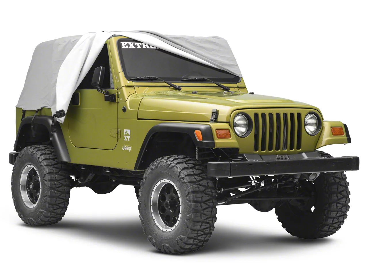 Smittybilt Water Resistant Cab Cover with Door Flaps; Gray (92-06 Jeep  Wrangler YJ u0026 TJ)