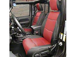 Smittybilt GEN2 Neoprene Front and Rear Seat Covers; Red/Black (20-25 Jeep Gladiator JT)