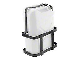 Smittybilt Jerry Gas Can Holder; Black (Universal; Some Adaptation May Be Required)