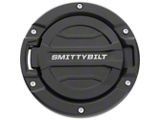 Smittybilt Billet Style Gas Cover; Textured Black (18-23 Jeep Wrangler JL)