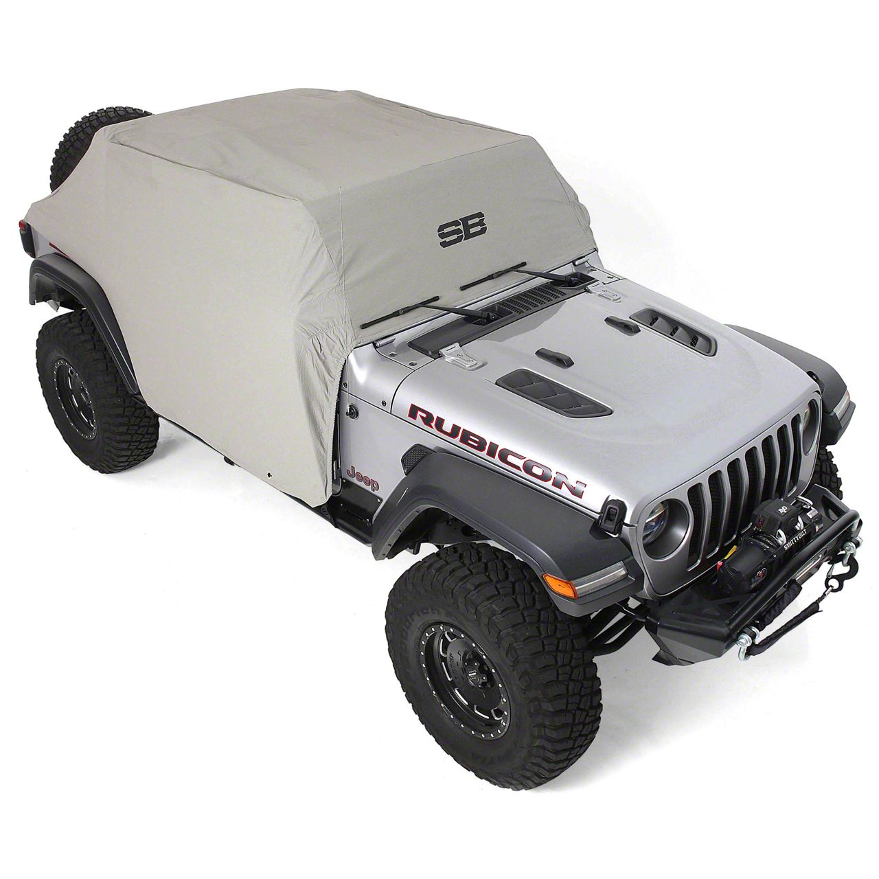 Smittybilt Jeep Wrangler Cab Cover; Gray 1071 (18-24 Jeep Wrangler JL 4 ...