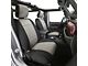 Smittybilt Neoprene Front and Rear Seat Covers; Black/Charcoal (18-24 Jeep Wrangler JL 4-Door, Excluding Rubicon)