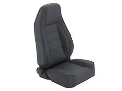 Smittybilt Factory Style Recliner Seat; Black Denim (76-06 Jeep CJ7, Wrangler YJ & TJ)