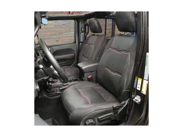 Smittybilt GEN2 Neoprene Front and Rear Seat Covers; Black/Black (18-24 Jeep Wrangler JL 2-Door)