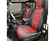 Smittybilt GEN2 Neoprene Front and Rear Seat Covers; Black/Red (18-24 Jeep Wrangler JL 4-Door)