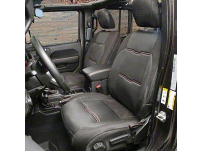 Smittybilt GEN2 Neoprene Front and Rear Seat Covers; Black/Black (18-25 Jeep Wrangler JL 4-Door)