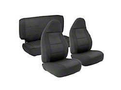 Smittybilt Neoprene Front and Rear Seat Covers; Black (03-06 Jeep Wrangler TJ)