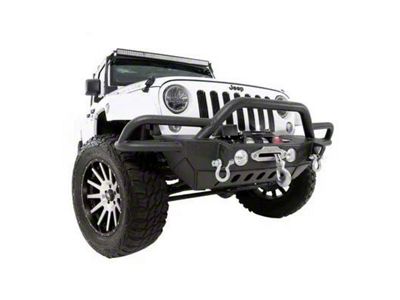 Smittybilt SRC Gen2 Front Bumper; Textured Black (07-18 Jeep Wrangler JK)