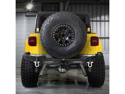 Smittybilt SRC Gen2 Rear Bumper; Textured Black (18-25 Jeep Wrangler JL)