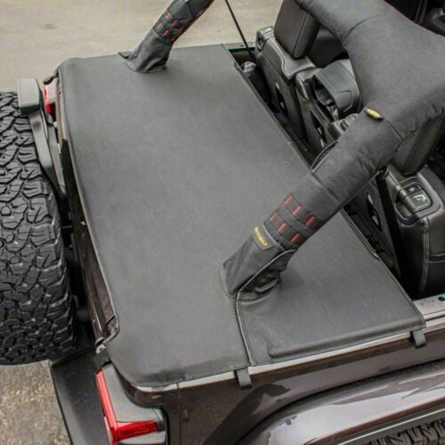 Smittybilt Tonneau Cover; Black Diamond (18-24 Jeep Wrangler JL 4-Door)