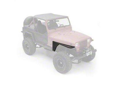 Smittybilt XRC Armor Front Tube Fenders; Black (76-86 Jeep CJ7)