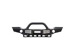 Smittybilt XRC Atlas Front Bumper with Grille Guard and Fog Light Holes; Textured Black (07-18 Jeep Wrangler JK)