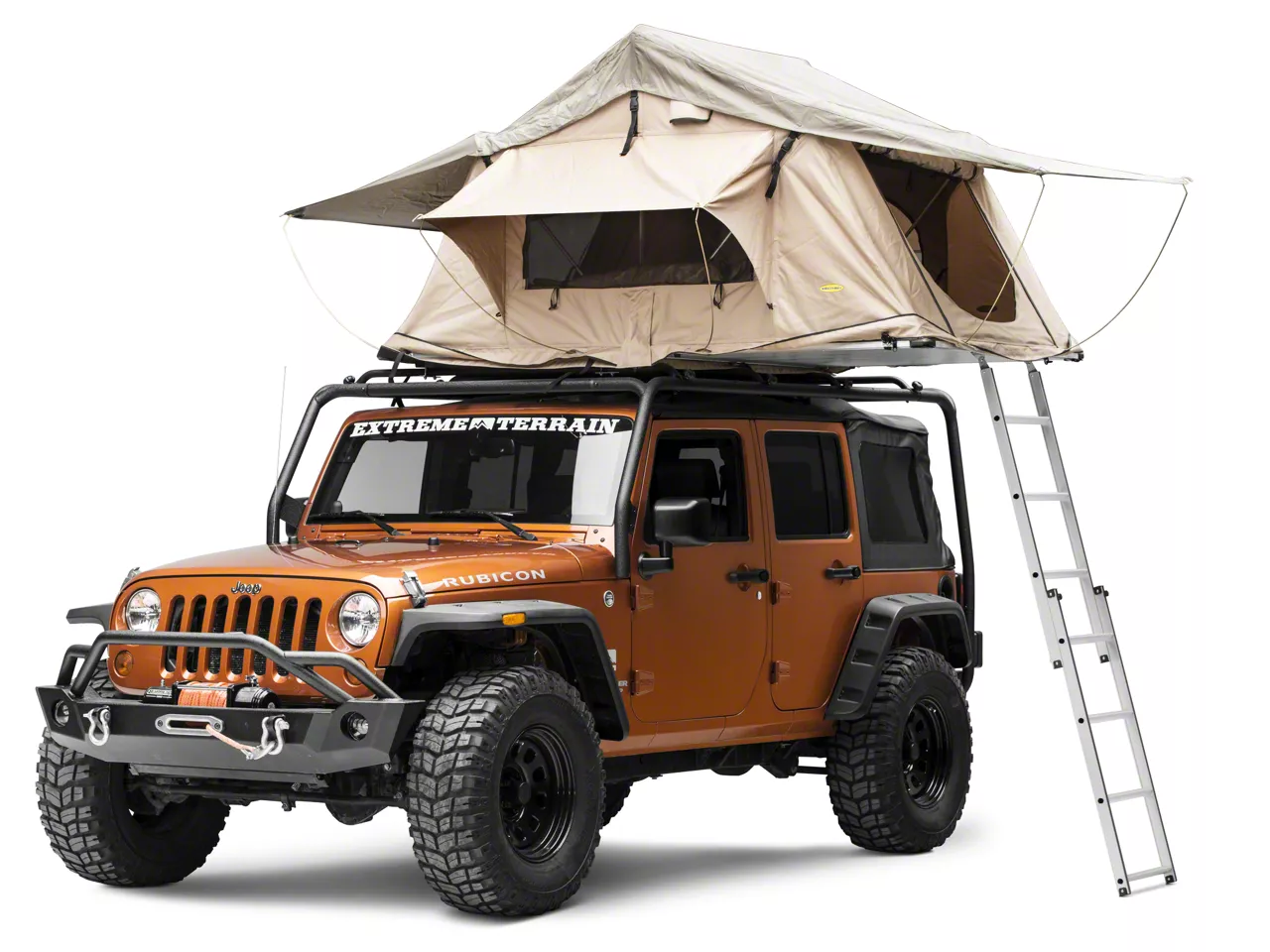 Smittybilt Jeep Wrangler Overlander Roof Top Tent; Coyote Tan 2783 ...