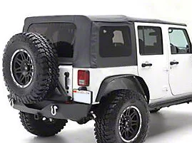 Smittybilt Jeep Wrangler OEM Replacement Soft Top with Tinted Windows;  Black Diamond 9085235 (10-18 Jeep Wrangler JK 4-Door) - Free Shipping