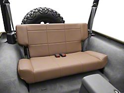 Smittybilt Vinyl Fold and Tumble Rear Seat; Denim Spice (97-06 Jeep Wrangler TJ)