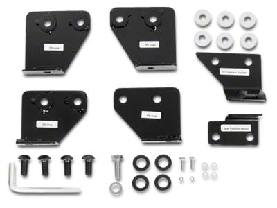 Smittybilt Seat Adapters; Front (07-18 Jeep Wrangler JK)