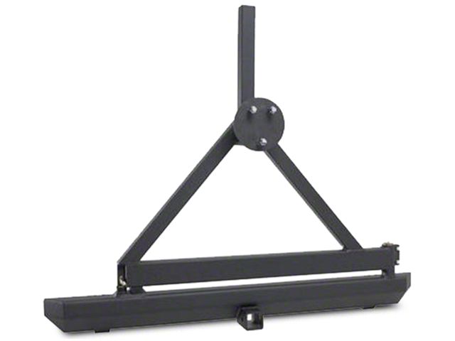 Smittybilt SRC Classic Tire Carrier Only; Textured Black (87-06 Jeep Wrangler YJ & TJ)