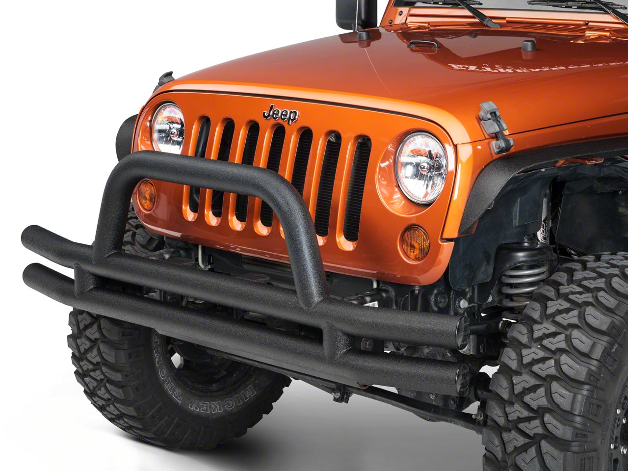 Smittybilt Jeep Wrangler 3-Inch Front Tubular Bumper with Hoop ...