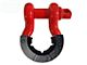 Smittybilt 3/4-Inch D-Ring Shackle with Isolator; Gloss Red