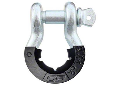 Smittybilt 3/4-Inch D-Ring Shackle with Isolator; Zinc