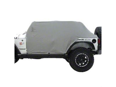 Smittybilt Water Resistant Cab Cover with Door Flaps; Gray (87-91 Jeep Wrangler YJ)