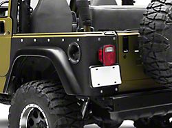 Smittybilt Textured Black XRC Rear Corner Guards (97-06 Jeep Wrangler TJ, Excluding Unlimited)