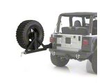 Smittybilt XRC Rear Swing Away Tire Carrier; Textured Black (87-06 Jeep Wrangler YJ & TJ)