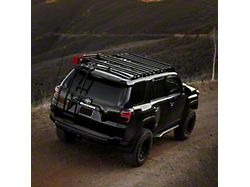 Southern Style Offroad Aluminum Roof Rack with 40-Inch Light Bar Cutout; Black (10-24 4Runner)