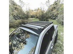 Southern Style Offroad Aluminum Roof Rack with Standard Wind Fairing; Black (05-23 Tacoma Double Cab)