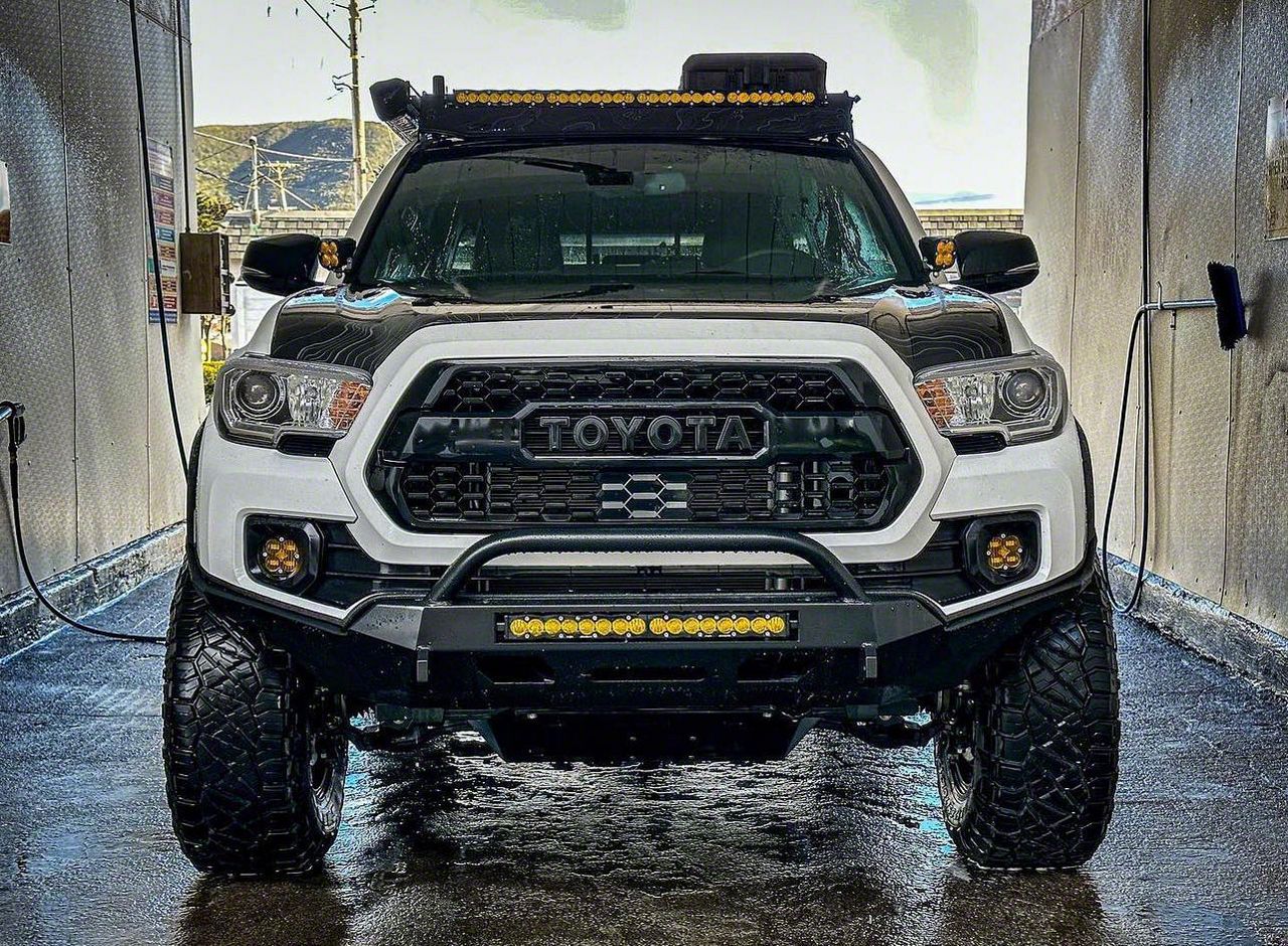 Southern Style Offroad Tacoma Slimline Full Plate Front Bumper; Black ...