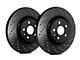 SP Performance Cross-Drilled 6-Lug Rotors with Black ZRC Coating; Front Pair (10-24 4Runner)