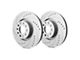 SP Performance Cross-Drilled and Slotted 6-Lug Rotors with Gray ZRC Coating; Front Pair (03-09 4Runner w/ 13.30-Inch Front Rotors)