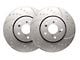 SP Performance Diamond Series Slotted 6-Lug Rotors with Silver ZRC Coating; Front Pair (10-24 4Runner)