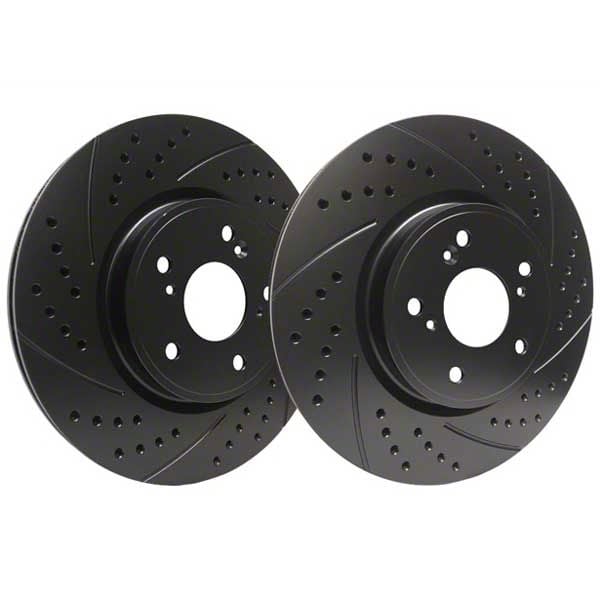 SP Performance Toyota 4-Runner Double Drilled and Slotted 6-Lug Rotors ...