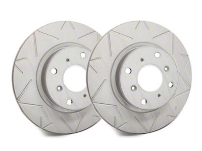 SP Performance Peak Series Slotted 6-Lug Rotors with Gray ZRC Coating; Rear Pair (10-24 4Runner)