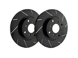 SP Performance Slotted 6-Lug Rotors with Black ZRC Coated; Front Pair (10-24 4Runner)