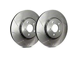 SP Performance Slotted 6-Lug Rotors with Silver ZRC Coating; Rear Pair (10-24 4Runner)