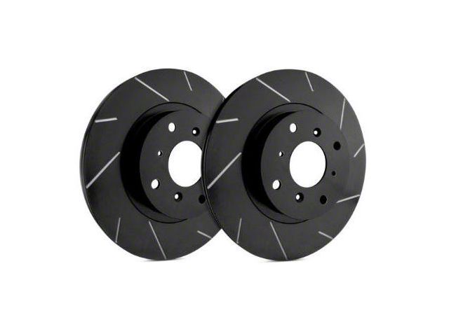 SP Performance Slotted 6-Lug Rotors with Black ZRC Coated; Front Pair (21-24 Bronco, Excluding Raptor)