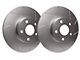 SP Performance Slotted 5-Lug Rotors with Silver ZRC Coated; Front Pair (21-24 1.5L EcoBoost Bronco Sport)