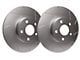 SP Performance Slotted 5-Lug Rotors with Silver ZRC Coated; Front Pair (21-24 2.0L EcoBoost Bronco Sport)